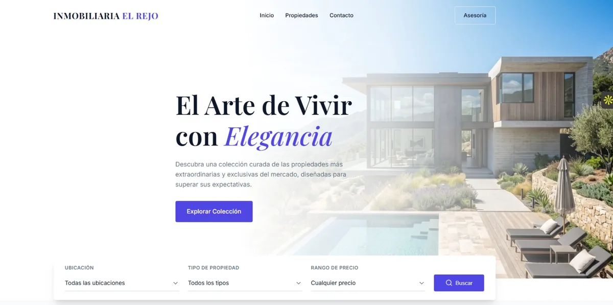 Inmobiliaria El Rejo — Plataforma Inmobiliaria Premium